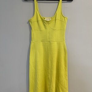 NWT Universal Thread Yellow Sheath Mini Dress Size Small